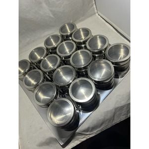 16pcs Stainless Steel Space Saving Magnetic Spice Set